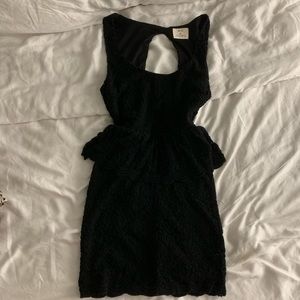 Pins & Needles Black Peplum cocktail dress